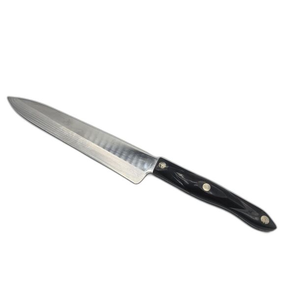Cutco 1725  French Chef's Knife 9-1/4 " Classic Brown Handle Orange Swirls - Picture 1 of 13